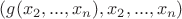 $(g(x_2,...,x_n),x_2,...,x_n)$