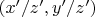$(x'/z',y'/z')$