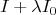 $$
I + \lambda I_0 
$$