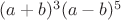 $(a+b)^3(a-b)^5$