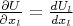 $\frac{\partial U}{\partial x_l}=\frac{dU_l}{dx_l}$