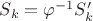 $S_k=\varphi^{-1}S'_k$ $S_k=\varphi^{-1}S'_k$