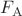 $F_{\mathrm A}$