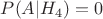 $P(A|H_4)=0$