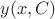 $ y(x,C)$
