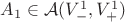 $A_1 \in \mathcal A(V_-^1, V_+^1)$
