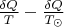 $\frac{\delta Q}T-\frac{\delta Q}{T_{\odot}}$