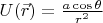 $U(\vec r)=\frac{a\cos\theta}{r^2}$