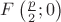 $F \left ( \frac{p}{2} ; 0 \right )$