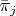 $\bar\pi_j$