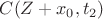$C(Z+x_0,t_2)$
