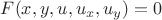 $F(x,y,u,u_x,u_y)=0$