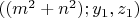 $((m^2+n^2); y_1,z_1)$