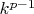 $k^{p-1}$