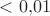 ${}<0{,}01$