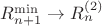 $R_{n+1}^{\min}\rightarrow{R_n^{\operatorname{(2)}}}$
