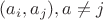 $(a_i, a_j), a\ne j$