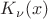 $K_\nu(x)$