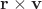 $\mathbf{r} \times \mathbf{v} $