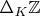$\Delta_K \mathbb{Z}$