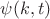 $\psi(k,t)$