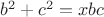 $b^2+c^2=xbc$