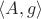 $\langle A,g\rangle$