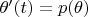 $\theta'(t)=p(\theta)$