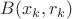 $B(x_k, r_k)$