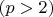 $(p>2)$