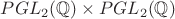 $PGL_2(\mathbb{Q}) \times PGL_2(\mathbb{Q})$