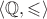 $\langle \mathbb{Q}, \leqslant \rangle$