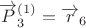 $\overrightarrow{P}_3^{(1)}=\overrightarrow{r}_6$ $\overrightarrow{P}_3^{(1)}=\overrightarrow{r}_6$