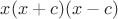 $x(x+c)(x-c)$