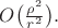 $O\bigl(\tfrac{\rho^2}{r^2}\bigr).$