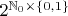 $2^{\mathbb N_0 \times \{0, 1\}}$