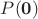 $P(\mathbf{0})$ $P(\mathbf{0})$
