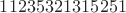 $11235321315251$