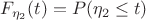 $F_{\eta_2}(t)=P(\eta_2 \le t)$