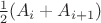 $\frac12(A_i + A_{i+1})$