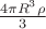 $\frac{4 \pi R^3 \rho}{3}$