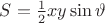 $S=\frac{1}{2}xy\sin\vartheta$