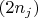 $(2n_j)$
