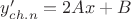 $y'_{ch.n}=2Ax+B$