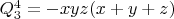 $Q^4_3=-xyz(x+y+z)$