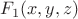 $F_1(x,y,z)$
