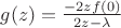 $g(z) = \frac{-2zf(0)}{2z - \lambda}$