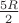 $ \frac {5R} {2}$