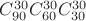 $C^{30}_{90} C^{30}_{60} C_{30}^{30}$ $C^{30}_{90} C^{30}_{60} C_{30}^{30}$