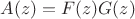 $A(z)=F(z)G(z)$
